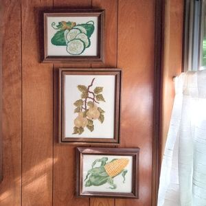 Vintage Cross-stitch Wall Decor